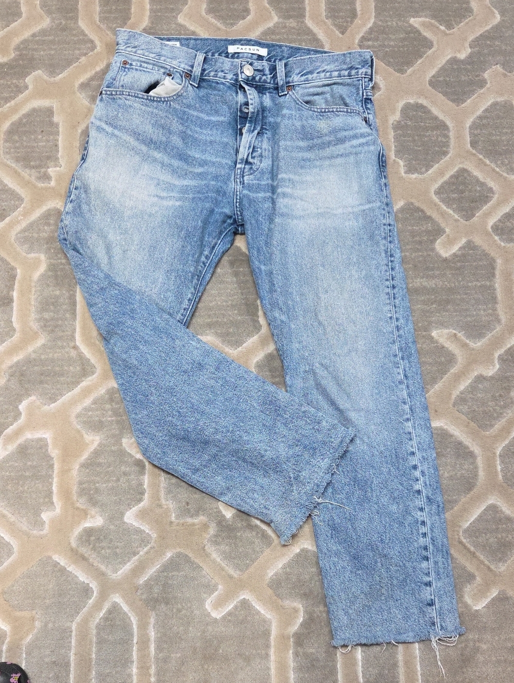 PacSun Light Blue Straight-Leg Jeans Boyfriend